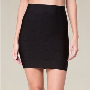 Bebe Bandage Mini Skirt